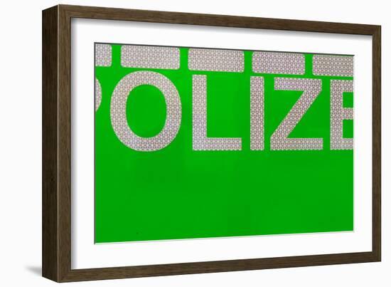 German Police Car-Mr Doomits-Framed Photographic Print