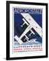 German Poster Advertising the French Airmail Service, 1928-null-Framed Giclee Print