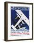 German Poster Advertising the French Airmail Service, 1928-null-Framed Giclee Print