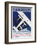 German Poster Advertising the French Airmail Service, 1928-null-Framed Giclee Print