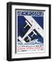 German Poster Advertising the French Airmail Service, 1928-null-Framed Giclee Print