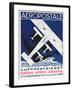 German Poster Advertising the French Airmail Service, 1928-null-Framed Giclee Print