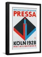 German Poster for Cologne Press Exhibition, 1928-null-Framed Giclee Print