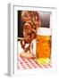 German Pretzel Bread with Beer-maksheb-Framed Photographic Print