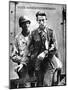 German Prisoner of War Arriving in England, Escorted by an American Soldier, 1944-null-Mounted Giclee Print