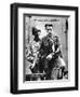 German Prisoner of War Arriving in England, Escorted by an American Soldier, 1944-null-Framed Premium Giclee Print