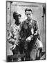 German Prisoner of War Arriving in England, Escorted by an American Soldier, 1944-null-Mounted Premium Giclee Print