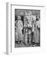 German Prisoners of War with their Ration of Bread, 1915-null-Framed Giclee Print