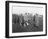 German Prisoners Taken on 18 April 1918 Being Told the Rules of their Captivity, France-null-Framed Giclee Print