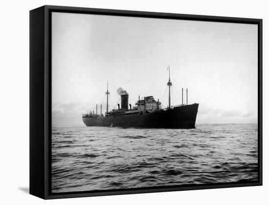 German Raider Ship Tamesis-null-Framed Stretched Canvas