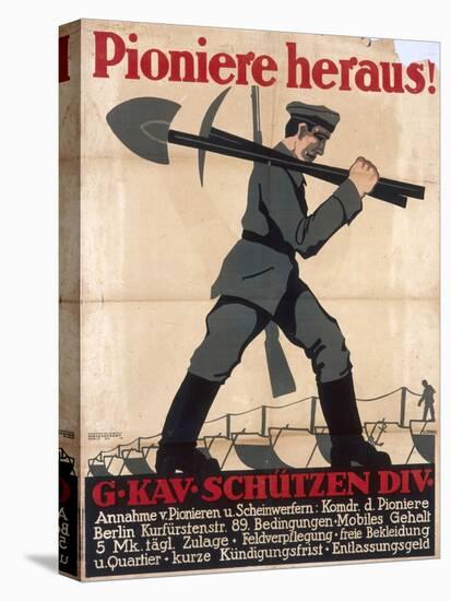 German Recruitment Poster-null-Stretched Canvas