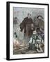 German Reformer, Luther Burning the Papal Bull 'Exsurge Domine' (1520) of Pope Leo X-Prisma Archivo-Framed Photographic Print