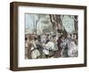 German Reformer, Luther's Preaching to the Crowd in Moera. Colored Engraving from 1882-Prisma Archivo-Framed Photographic Print