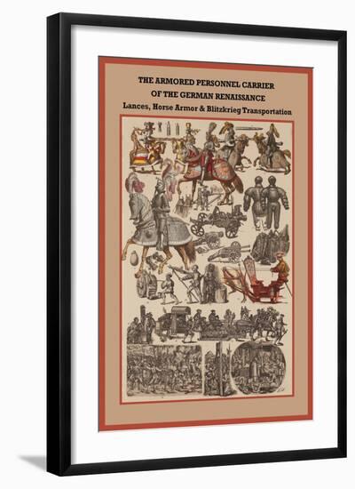 German Renaissance Lances, Horse Armor and Blitzkrieg Transportation-Friedrich Hottenroth-Framed Art Print