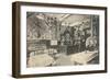 German Restaurant with Cluttered Walls-null-Framed Art Print