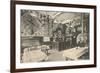 German Restaurant with Cluttered Walls-null-Framed Art Print