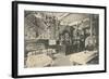 German Restaurant with Cluttered Walls-null-Framed Art Print