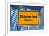 German Road Sign Oktoberfest Munich-cmfotoworks-Framed Photographic Print