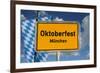 German Road Sign Oktoberfest Munich-cmfotoworks-Framed Photographic Print