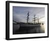 German Sailor Gorch Fock is Pictured During its Arrival in Kiel, Northern Germany-null-Framed Photographic Print
