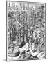 German Saxons Baptised-null-Mounted Art Print