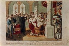 Martin Luther's Enrolment at the University of Erfurt, April 1501-German School-Giclee Print