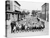 German School Teachers and Children Wear Gas Masks as They are Drilled-null-Stretched Canvas