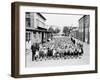 German School Teachers and Children Wear Gas Masks as They are Drilled-null-Framed Premium Photographic Print