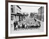 German School Teachers and Children Wear Gas Masks as They are Drilled-null-Framed Photographic Print