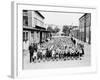 German School Teachers and Children Wear Gas Masks as They are Drilled-null-Framed Photographic Print