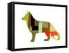 German Shepard 2-NaxArt-Framed Stretched Canvas