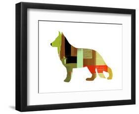 German Shepard 2-NaxArt-Framed Art Print