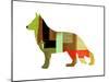 German Shepard 2-NaxArt-Mounted Art Print