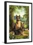 German Shepards/Chicken-Dan Craig-Framed Giclee Print