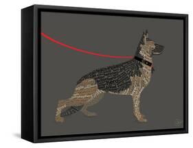 German Sheperd Hero-Dominique Vari-Framed Stretched Canvas