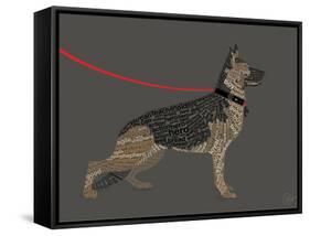 German Sheperd Hero-Dominique Vari-Framed Stretched Canvas