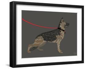 German Sheperd Hero-Dominique Vari-Framed Art Print