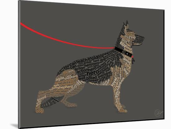 German Sheperd Hero-Dominique Vari-Mounted Art Print