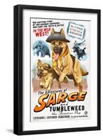 German Shepherd - Adventures of Sarge and Tumbleweed-Lantern Press-Framed Art Print