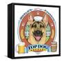 German Shepherd Beer Label-Tomoyo Pitcher-Framed Stretched Canvas