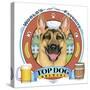 German Shepherd Beer Label-Tomoyo Pitcher-Stretched Canvas