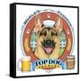 German Shepherd Beer Label-Tomoyo Pitcher-Framed Stretched Canvas