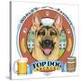 German Shepherd Beer Label-Tomoyo Pitcher-Stretched Canvas