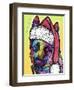 German Shepherd Christmas-Dean Russo-Framed Premium Giclee Print