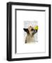 German Shepherd Dog and Duck-Fab Funky-Framed Art Print