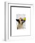 German Shepherd Dog and Duck-Fab Funky-Framed Art Print