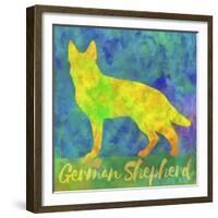 German Shepherd Dog-Cora Niele-Framed Giclee Print