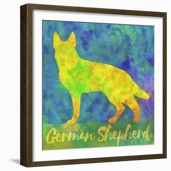 German Shepherd Dog-Cora Niele-Framed Giclee Print