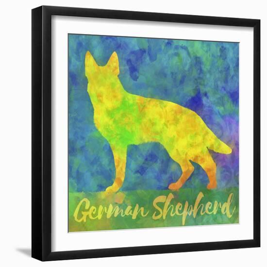 German Shepherd Dog-Cora Niele-Framed Giclee Print