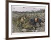 German Shepherd Dogs Used by the Red Cross to Locate Wounded Soldiers-null-Framed Art Print